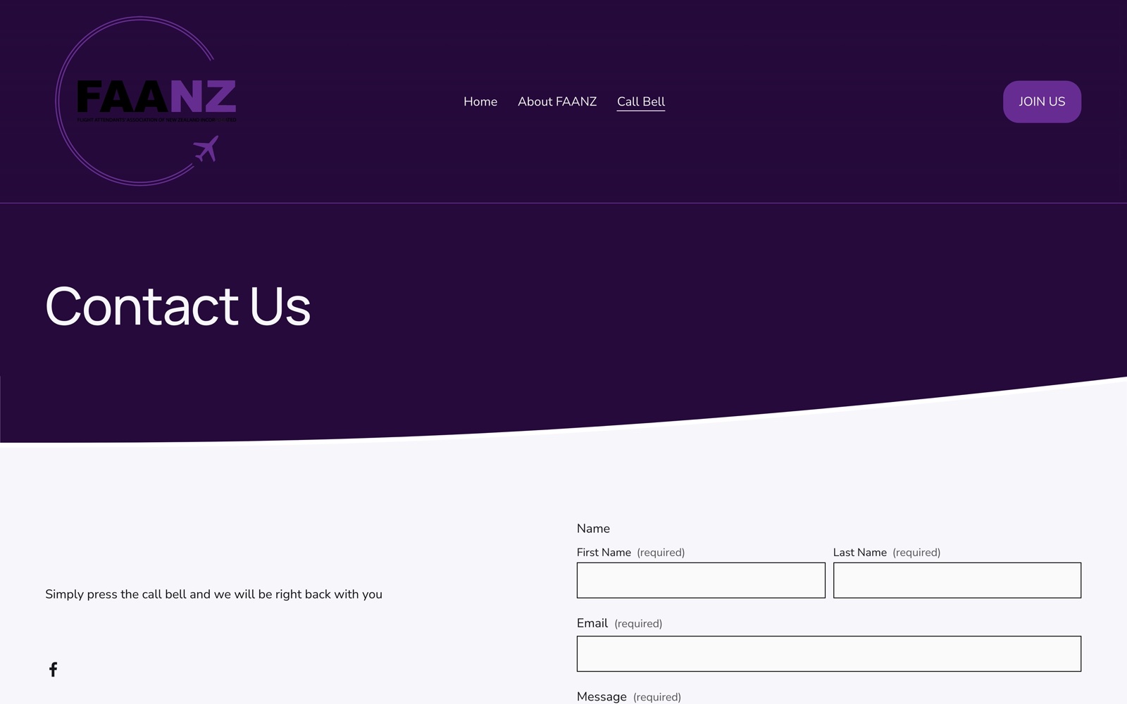 The FAANZ Call Bell member support page