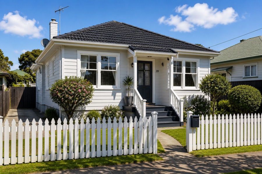 A villa on a full site in Grey Lynn, sold as land