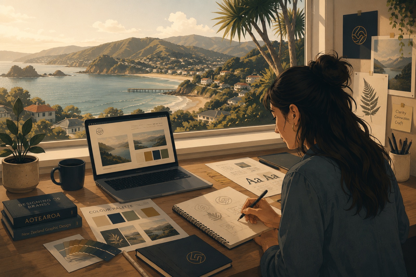 Sketching a brand identity in the SmallPie studio