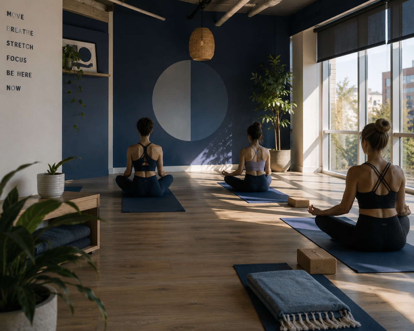 A morning class at the Moana Still studio